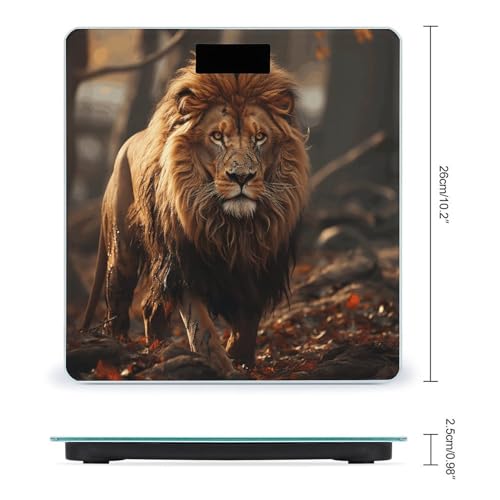 Báscula de baño digital con pantalla LCD y vidrio templado miniatura 2