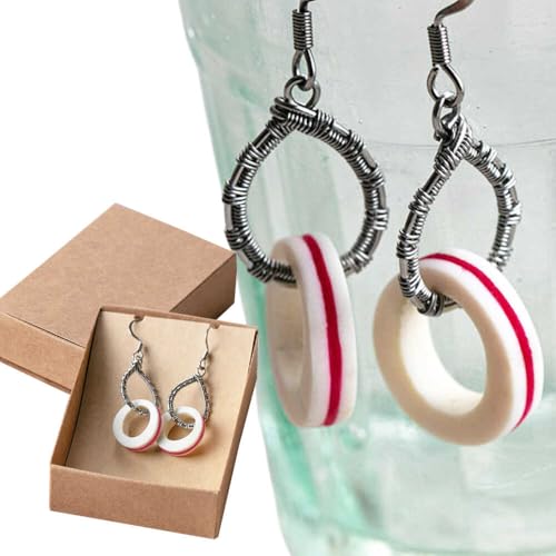 北の職人技 鹿の角 ピアス(ピンク)