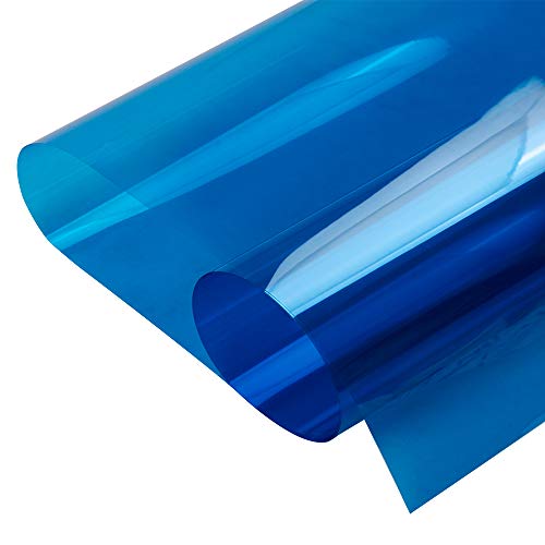 Hohofilm BB Blue Colored Window Film Clear Decorative Glass Tint Sun Blocking Heat Control Self Adhesive Window Tint thumb #2