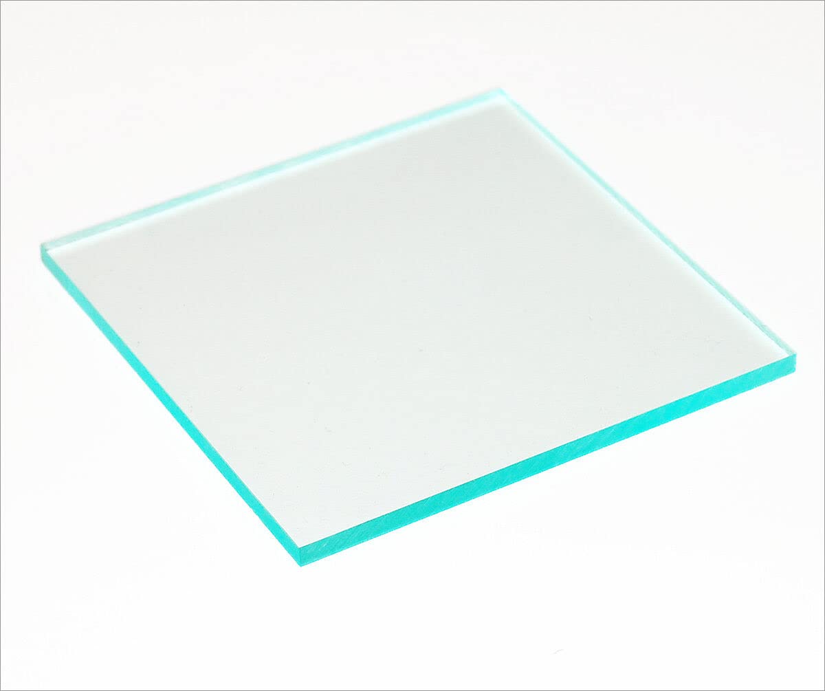 Sign Print LabAcrylic Perspex Plastic Sheet Green Edge Clear 5 MM Thick (Glass Effect) (300, 500)