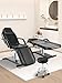 Hicomony Hydraulic Tattoo Chair Esthetician Bed, Multi-Purpose 3-Section Spa Bed for Arist, 360 Swivel Adjustable Black Facial Chair for Client