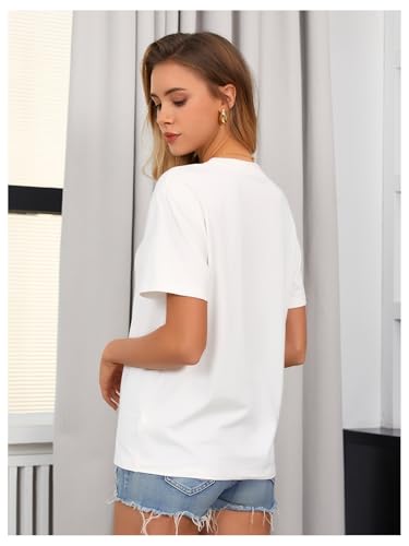 SweatyRocks Women's Lemon Shirts Letter Fruit Printed Graphic Tees Short Sleeve Casual T-Shirt2