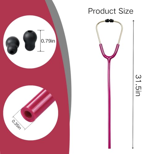 Image of Stethoscope Replacement Tube Raspberry Tubing fits for Littmann III