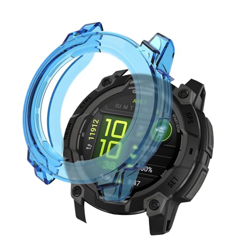 For ガーミン(GARMIN) Instinct 3 Dual Power 50mm ケース TPU製 カバー YANMONGI 保護ケース 耐衝撃 全面保護 衝撃吸収 簡易着脱 軽量 高耐久 保護カバー ガーミン(GARMIN) Instinct 3