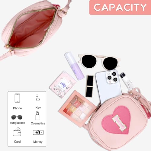 Image of KKXIU Birthday Gifts for Girls Initial Toddler Purse Cute Kids Crossbody Bag
