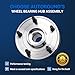 Autoround Front Wheel Bearing and Hub Assembly HA590482 513369 fit for Jeep Wrangler 2011 2012 2013 2014 2015 2016 2017, Wrangler JK 2018 4WD 5Lugs w/ABS