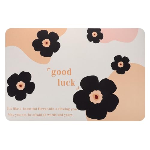 Yardenfun Ft Absorbent Diatomite Rug Fast Drying Non-Slip Floor Mat Flower Pattern for Bathroom Rug