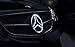 IHEX Auto Xenon White LED Emblem for Mercedes Benz W204 C-Class, X204 GLK-Class, Front Car Grille Badge, Illuminated Logo Hood Star DRL