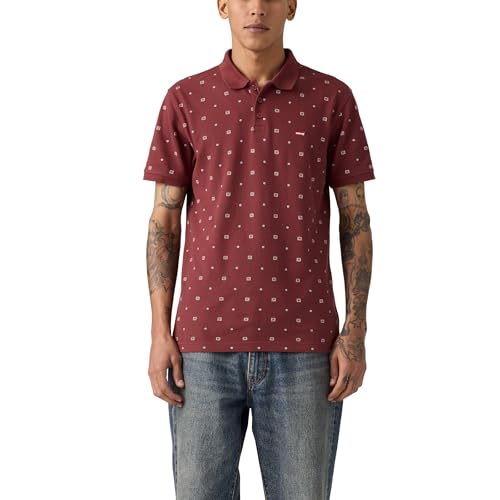 Levis HM Polo Ebba Geo Oxblood Pattern P