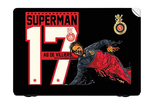 Image of GADGETS WRAP Printed Vinyl Top Only Skin Sticker Decal for Dell Inspiron 5000 Series 13inch - RCB Superman 17