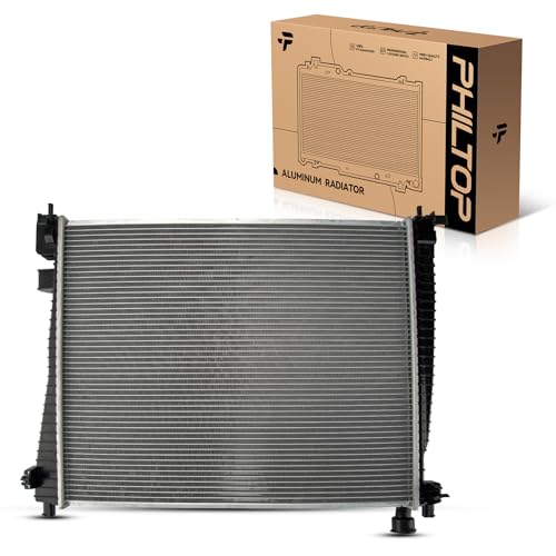 Image of PHILTOP Cu13200 Car Radiators For 2011 2012 2013 2014 2015 Grand Cherokee 3.6L 2011-2021 Grand Cherokee 5.7L 2011 2012 2013 2014 Durango | Fit for 2011-2015 Grand Cherokee 3.6L 2011-2021 Grand Cherokee 5.7L 2011-2014 Durango (Exc. Heavy Duty Cooling)