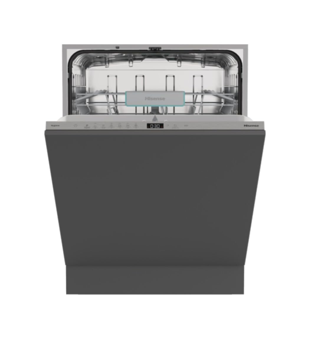 Hisense HV642C65 Lavastoviglie Integrata, 60 Cm, 14 Coperti, Programma Veloce, Ecolavaggio, Classe Energetica C