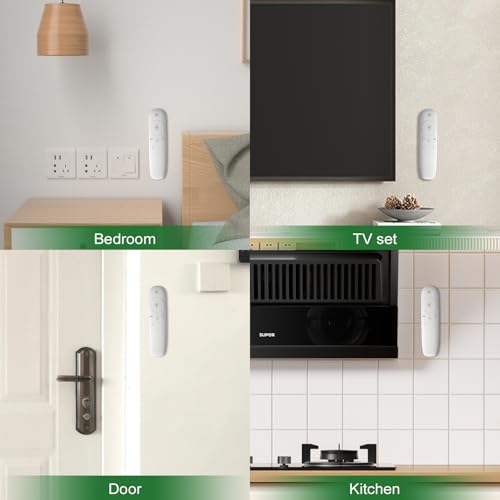 LncBoc Magnetic Remote Control Holder Wall Mount: 4 Pack Upgrade Self Adhesive Organizers Storage Magnetic Holders for TV, Fan, and Air Remote Control Rack Back (Black+Grey) - Cosy Home Interiors LncBoc Magnetic Remote Control Holder Wall Mount: 4 Pack Upgrade Self Adhesive Organizers Storage Magnetic Holders for TV, Fan, and Air Remote Control Rack Back (Black+Grey) - Image 5