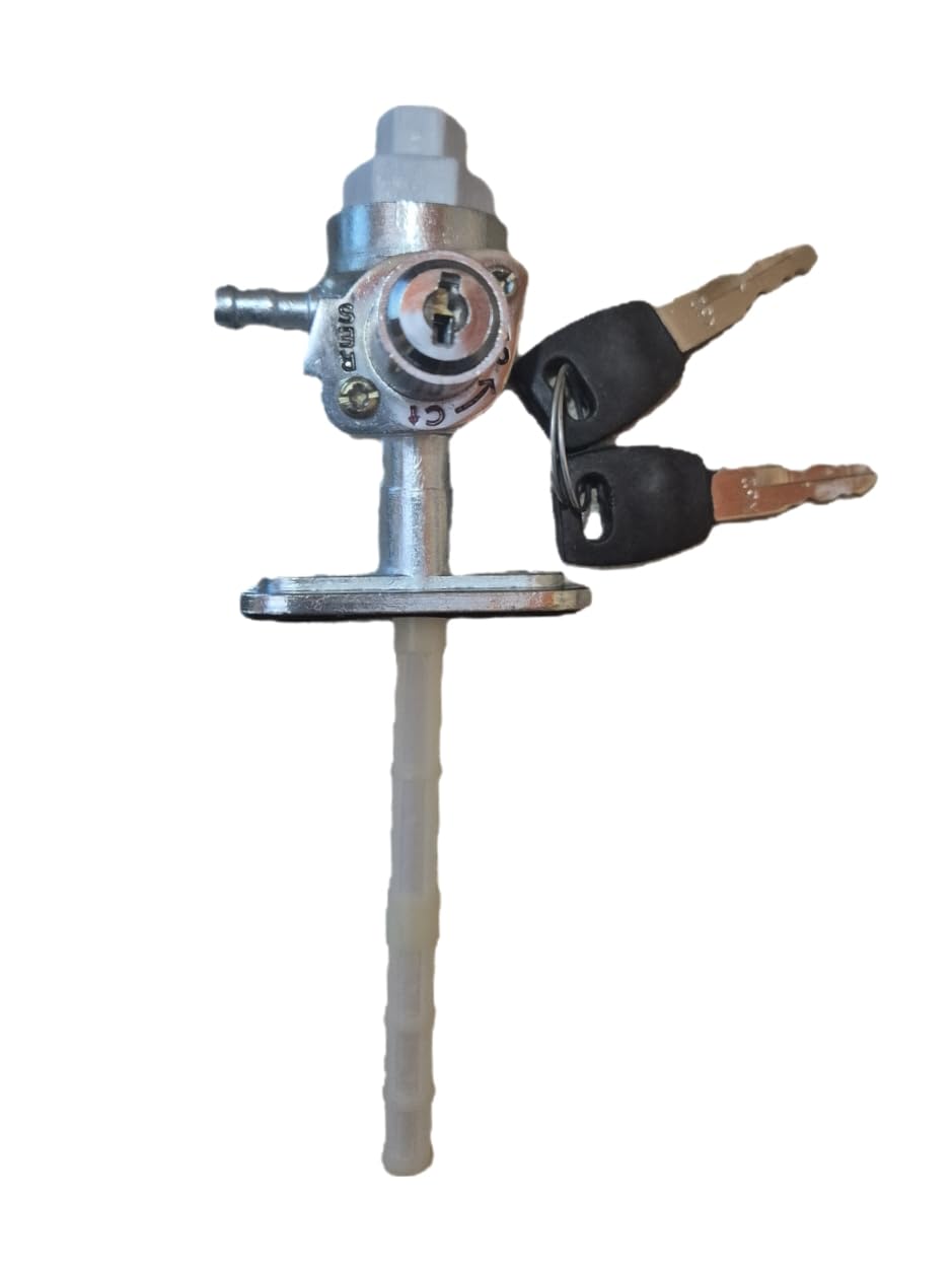 Laxmi Auto Lockable Fuel Cock Assembly Compatible with Bajaj Discover | Anti-Theft Petrol Tap Lock with 2 Keys | On-Off-Reserve | Lockable Anti-Theft Fuel Cock with 2 Security Keys-picture-17