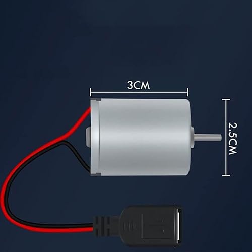 Miniatura 4 de Mini generador de energía eólica con bombilla USB de 5 W, kit de modelo de turbina de viento DIY, herramienta de enseñanza, mini turbina de viento