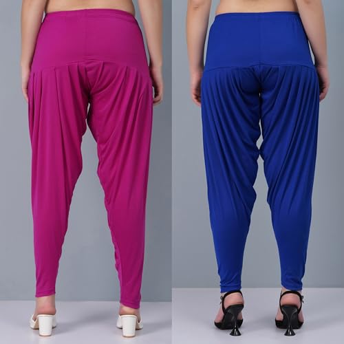 Image of Buy That Trendz Patiala Salwar for Women Relaxed Fit Viscose Patiyala Salwar Harem Bottom Pants