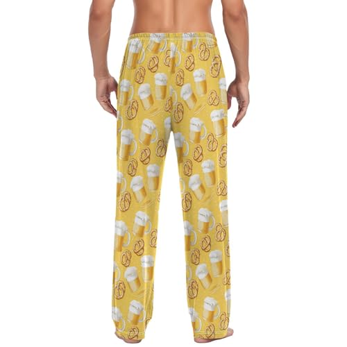 Laprad Men's Pajama Pants Lounge Comfy Pjs Bottoms Beer Cookies Soft Sleep Pant with Pockets3
