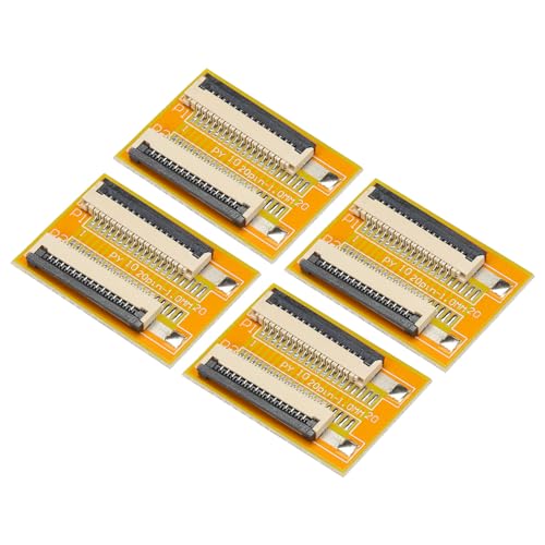 QUARKZMAN FFC FPC Extensión Placa PCB Extender ZIP HDD Conector 15 Pasador 1mm Paso Único Lado para LCD 3D Impresora Cámara DVD TV Portátil Paquete de 4