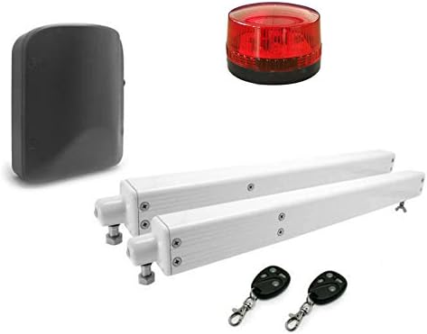 Automatic wing gate opener for double wing gates including lamp, gate function