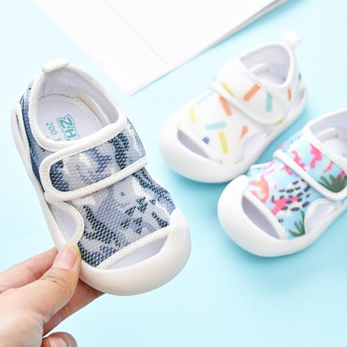 FCTREE Baby Shoes Boys Girls First Walking Shoes Toddler Non-Slip Breathable Mesh Sneakers Infant Sandals Crib Shoes4