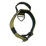 Fusion Pets Trekker Adjustable Military Tactical Police K9 Ergonomic Dog Collar Hunting Guard Canine Large Coyote Brown,TK-102-CYB-L