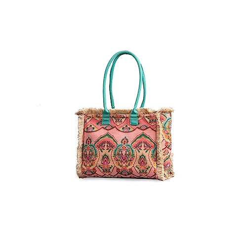 CORIOS Bolso Tote de Lona Estilo Boho y Étnico para Mujer - de