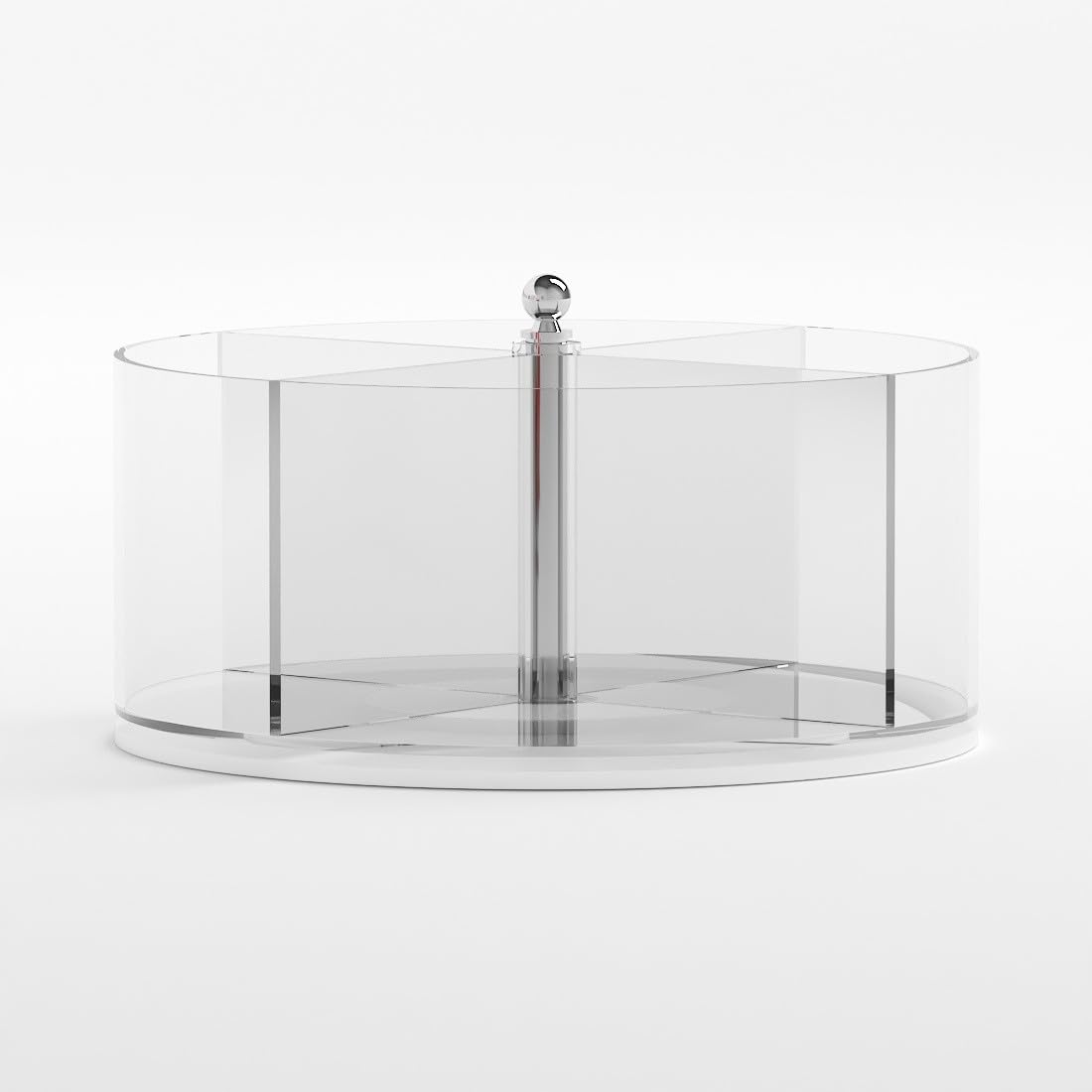 Porta bustine da zucchero da tavolo girevole in plexiglass trasparente