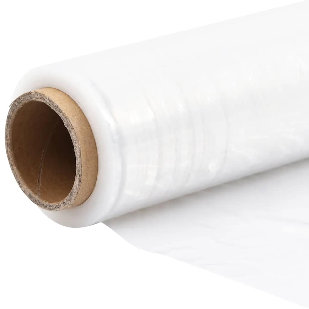 Pellicola elastica trasparente, 6 pezzi, 17 µm, 50 cm x 300 m, polietilene, materiale da imballaggio per cartone da spedizione e cartone di trasloco, protezione con elevata elasticità e resistenza