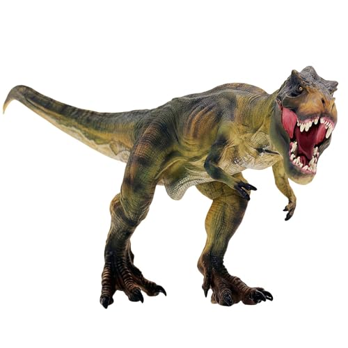 Gemini&Genius Tyrannosaurus Rex Toy, Realistic T-Rex Dinosaur with Moveable Jaw, Dino Toy Figure Great Gift, Collection, Cake Topper and Decor for Kids, Perfect for Custom Scenery Dioramas