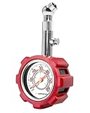 ATsafepro Tire Pressure Gauge, 5-60 PSI, ANSI B40.1 Certified, Extended 360° Swivel Head, Hold & Bleed Button, Dual Guard,Tire Gauges Fit for Cars and Motorcycles - Compact & Battery-Free