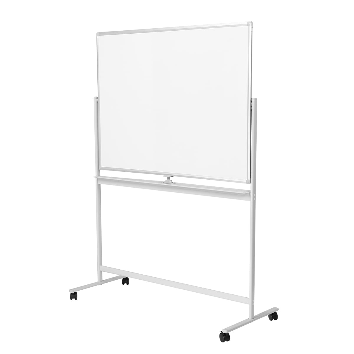 LogiLink EO0064 - Whiteboard/Tafel, 2-seitig beschreibbar, 120 x 80 cm, auf Rollen, Aluminiumrahmen