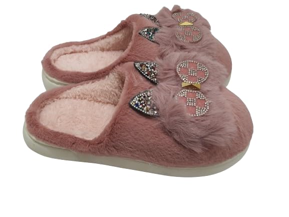Khwaish Store Winter Unisex Indoor Slippers for Mens & Womens | Flip Flops Fur Slippers for Indoor Home Bedroom | Multicolor | Pack of 1 (8) (B0CP5YXX6W) Amazon Price History, Amazon Price Tracker