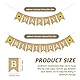 Happy Birthday Girlande aus Jute, 2.6m Vintage Geburtstag Wimpelkette Wiederverwendbarer Geburtstag Girlande mit Weiß Happy Birthday, Ideal für Geburtstagsfeiern