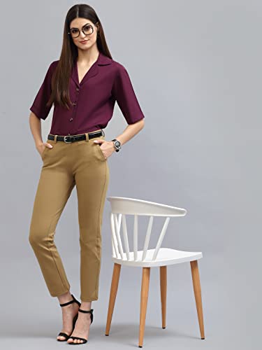 Image of Style Quotient Women Purple Formal Shirt