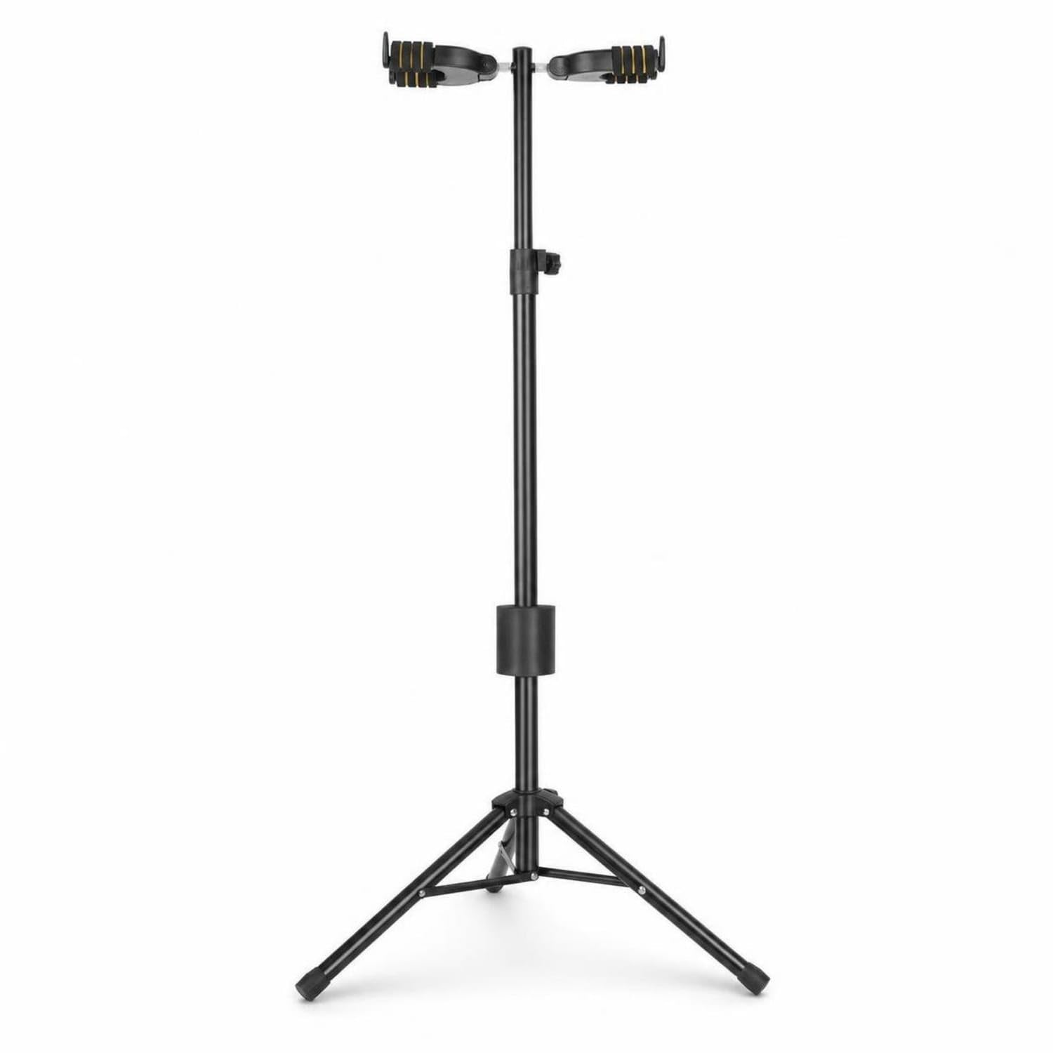 Self-Locking Floor Guitar Stand Padded Tripod Guitar Stand Stable Non-Slip for Guitarists, Musicians, Home Practice, Music Studio, Stage, Double Head-image-19
