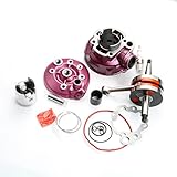  BILIVAN AM6 49 mm 90cc Kit de Cilindro y Cilindro y cigüeñal for Motorhispania RX ryz SM Pro Racing Enduro Superracing 50cc 2t Minarelli