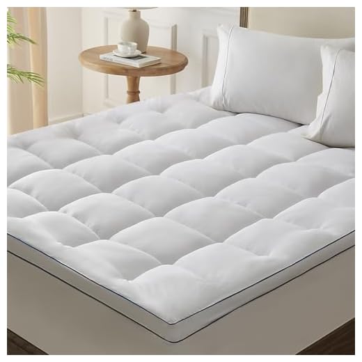 HomeMate Mattress Topper Full, Cooling Pillow Top Mattress Topper for Deep Sleep, Extra Thick Mattress Pad 5D Snow Down Alternative Overfilled Bed Topper with 8-21 Inch Deep Pocket - 54''x75'' White