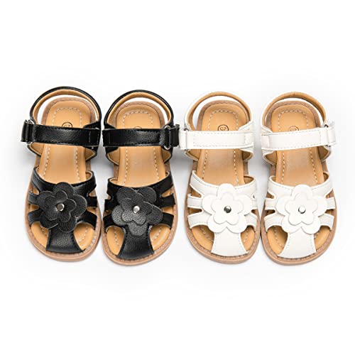 Image of Boys Girls Sandals Open Toe Breathable Princess Non-Slip Flats Summer Beach Lightweight Rubber Sole Sandals (Toddler /Little Kid)