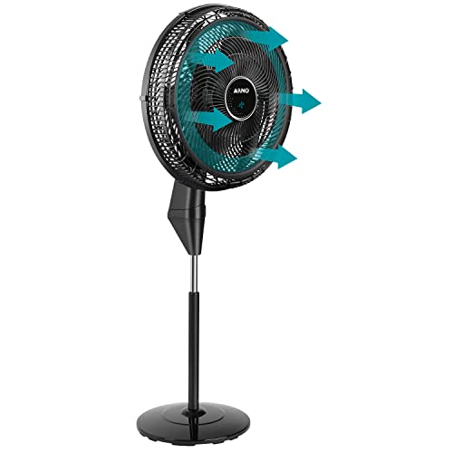 Arno Ventilador Ultra Silence Force Desmontável de Coluna VD52, Preto, 50cm
