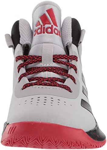 adidas Boy's Cross Em Up 5 Basketball Shoe, Grey/Black/Scarlet, 2.5 Little Kid | Image 1