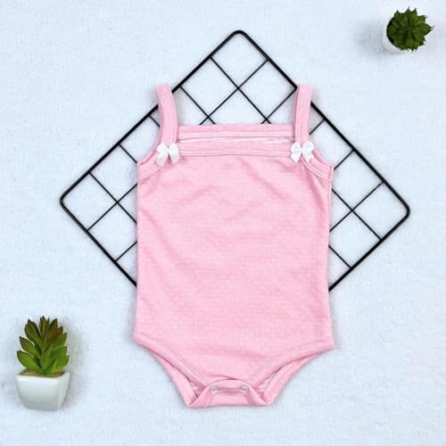 Conjunto Roupa Bebê Menina Body Alcinha Regata Verão Calor com Short Tapa Fralda S20850 Cor:Rosa;Tam
