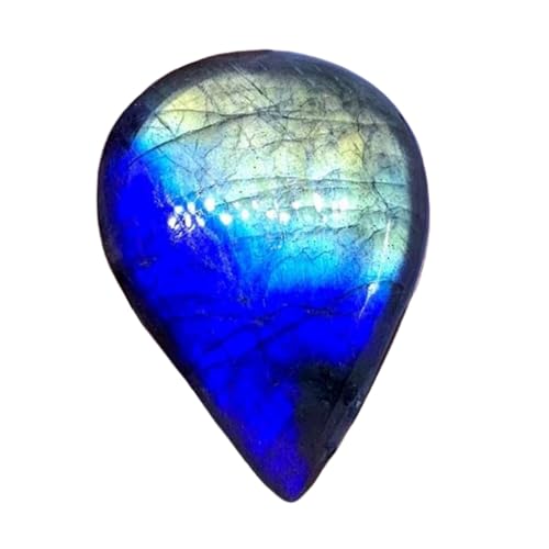 Labradorite naturelle cabochon poire 30x22mm calibré sans défaut de taille