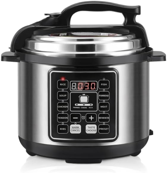 Electric Pressure Cooker, Multi-Functional Slow Cooker, Rice Cooker, Sauté pan, Soup Pot, Egg Cooker, Warmer, Preset Cooking(6 Quart) Electric Pressure Cooker, Multi-Functional Slow Cooker, Rice Cooker, Sauté pan, Soup Pot, Egg Cooker, Warmer, Preset Cooking(6 Quart)