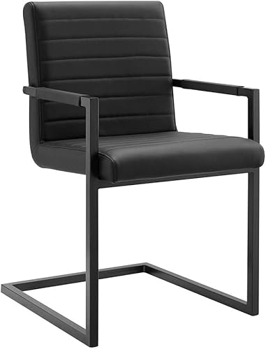 Miniatura 7 de Modway Savoy - Juego de 2 sillas de comedor de cuero vegano, color gris