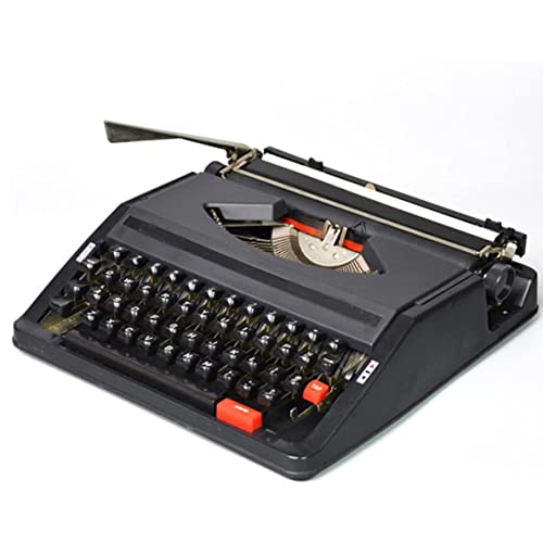 Máquina de escribir manual retro, máquina de escribir vintage creativa, decoración del hogar funcional de inspiración vintage, ideal para letras, escritura creativa,Black