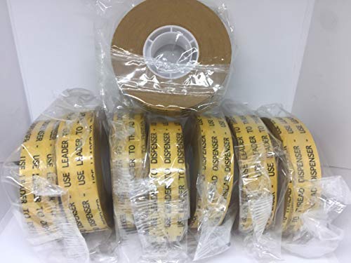 Image of ATG Transfer Gun Double Side Refill Tapes, Reverse Wound Adhesive Transfer Tape Acid Free Gold Paper Liner ATG-7502, 3 /4 inch X 36YD (33M) Pack of 8