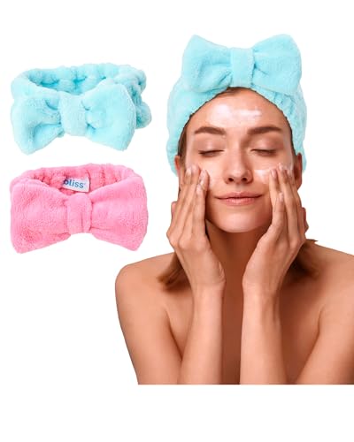 Bliss Women’s Spa Headband – 2 Pack Microfiber
