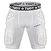 TUOYR Mens Padded Compression Short Football Girdle with Pads Hip Thigh Butt Tailbone Protector Pants Youth Adult Protective for Baseball Snowboard Skate Ski Kockey Cycling Baseball Rugby