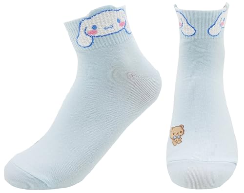 Image of JJMax Women's Kitty Cute Cartoon Cotton Blend Ankle Socks Sets
