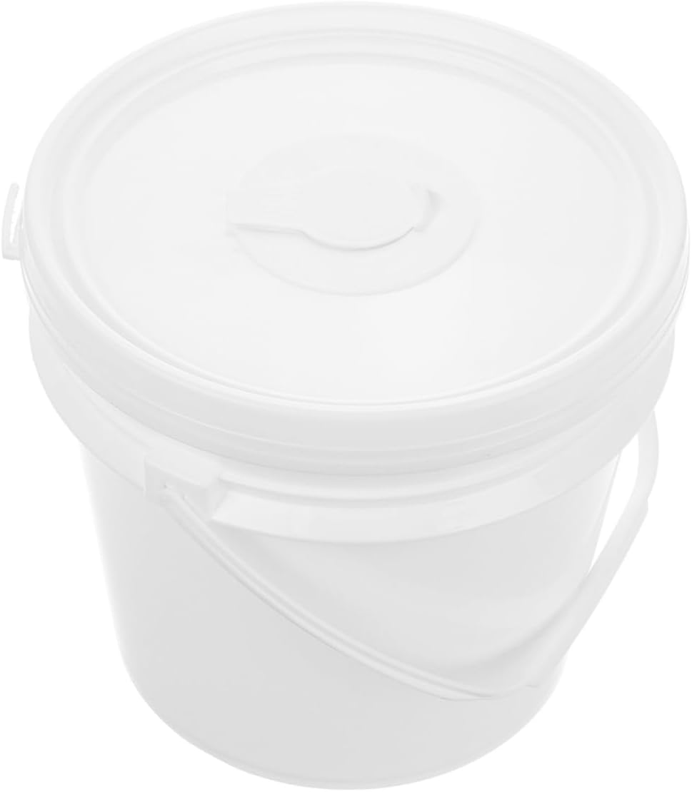 Abaodam Wipes Container with Handle and Secure Lid, Large 5l Refillable Wet Tissue Holder for Care and Car Use, Plastic Wet Wipe Dispenser Bucket for Travel and Nursery